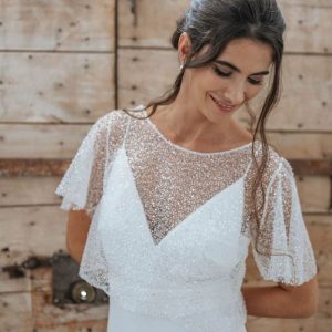 Blouse de mariage sequins Robbie