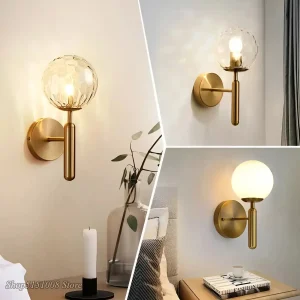 Applique Murale avec Globe Lumineux pour Chambre