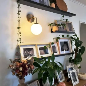 Applique Murale LED Minimaliste Moderne avec Abat-Jour en Lin