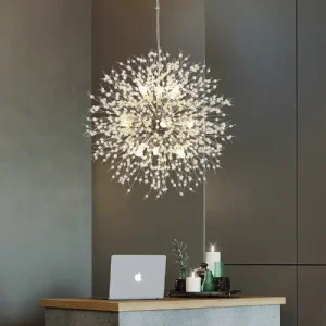 Lustre Pissenlit Rond Moderne Chambre